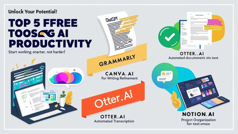 The Top 5 Free AI Tools to Boost Productivity for Content Marketers, Entrepreneurs, and Students